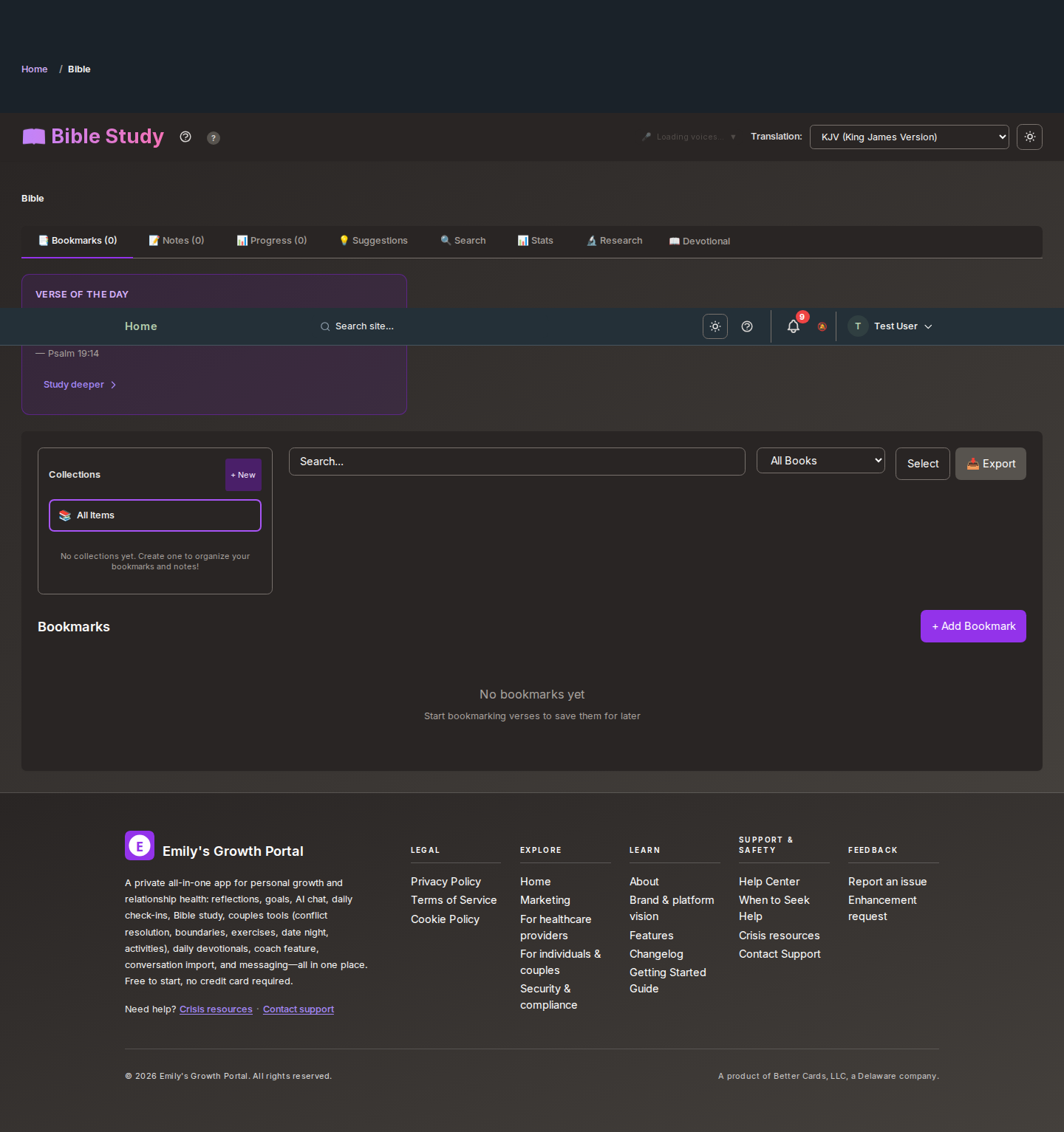 Screenshot: Bible Study