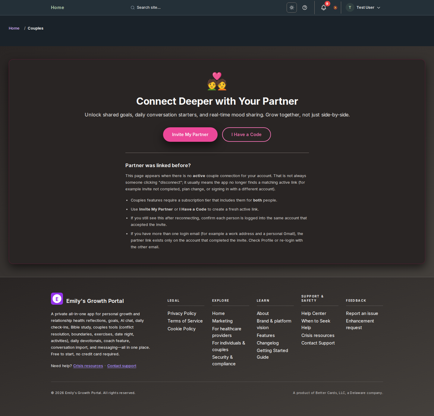Screenshot: Couples (Couples Connect)