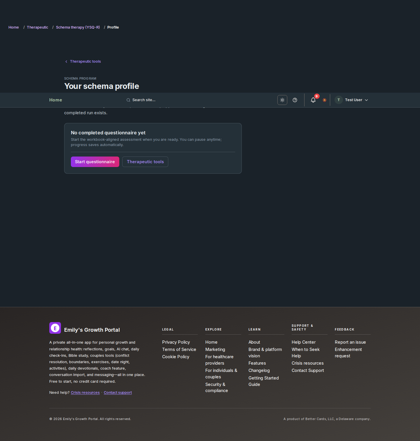 Screenshot: Therapeutic & repair tools