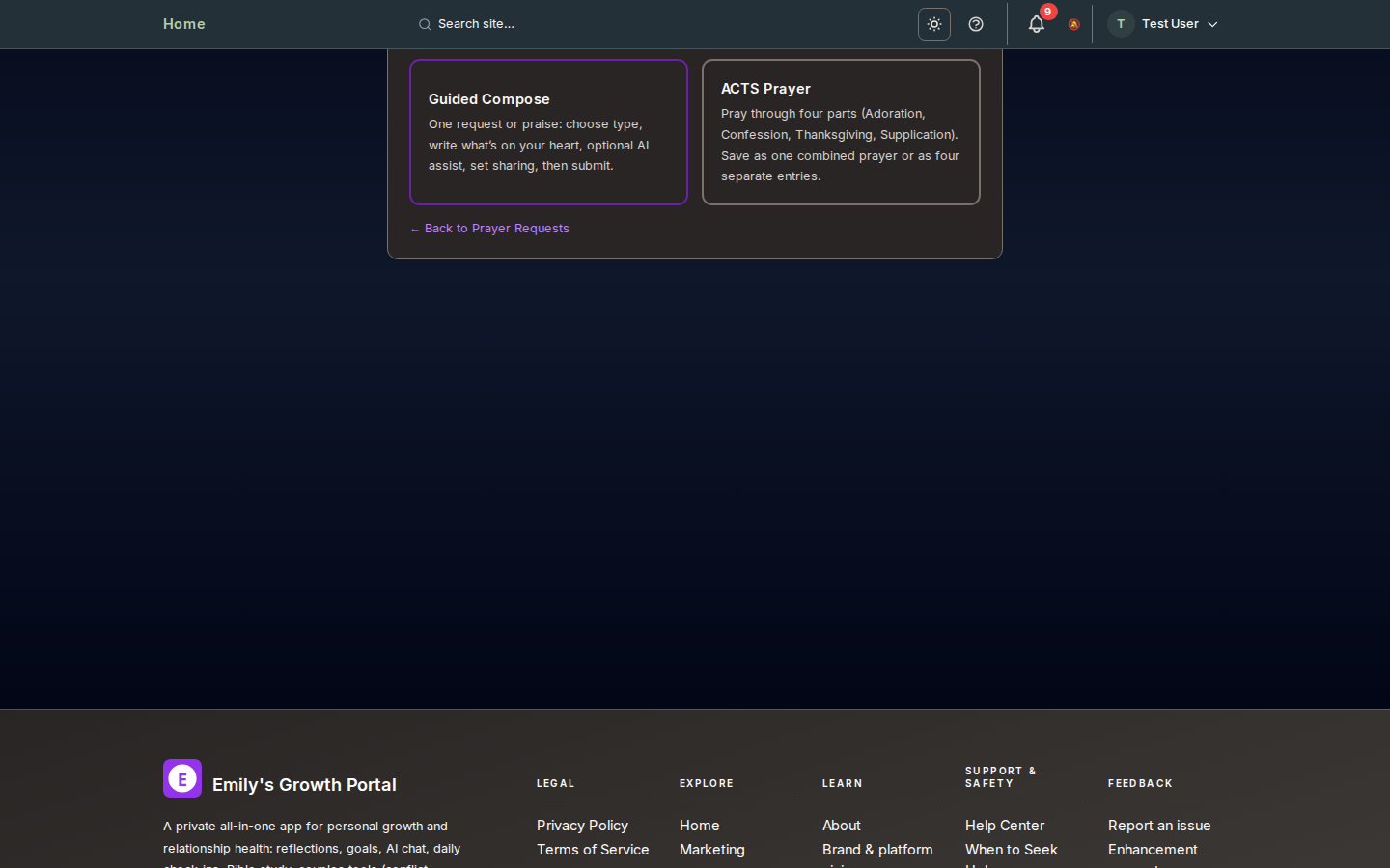 Prayer Wizard & Prayer Requests